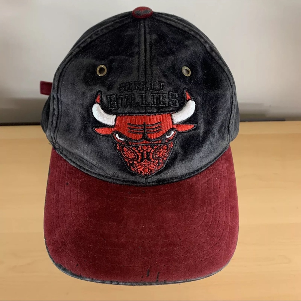 Supply Street Bullies Chicago Bulls Hat, Velvet Velour Feel